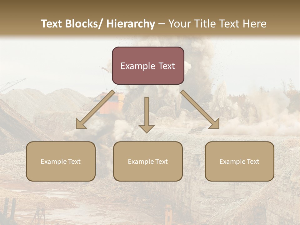 Excavate Oil Environment PowerPoint Template