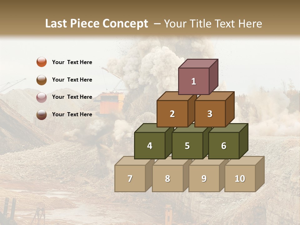 Excavate Oil Environment PowerPoint Template