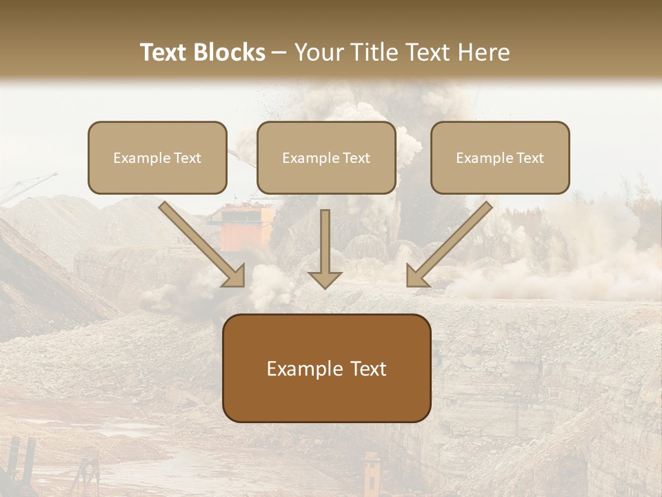 Excavate Oil Environment PowerPoint Template