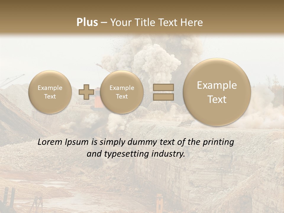 Excavate Oil Environment PowerPoint Template