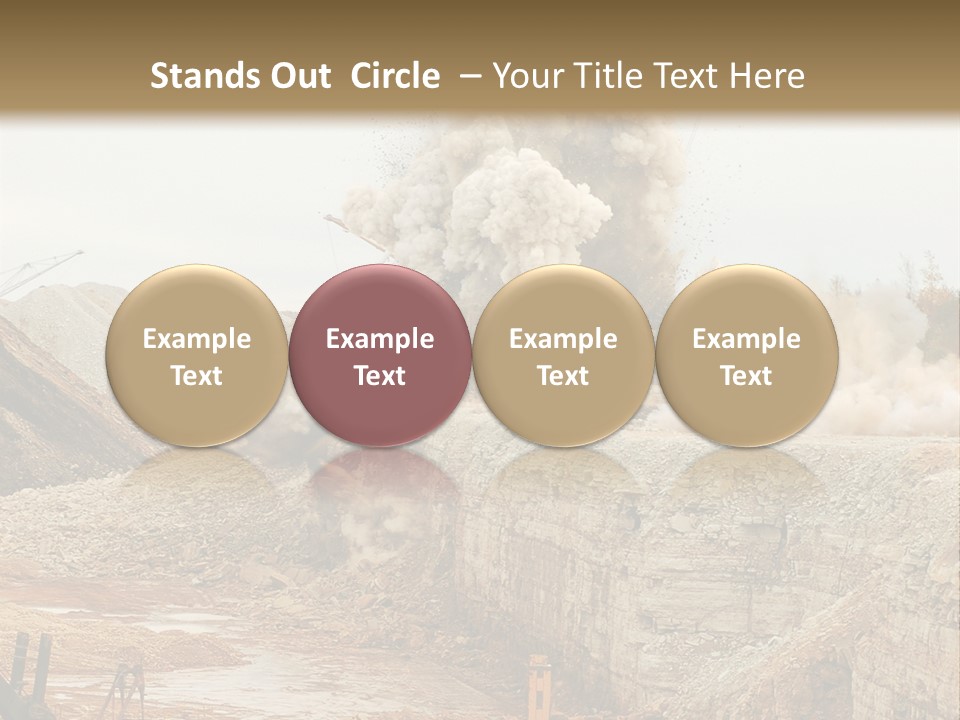 Excavate Oil Environment PowerPoint Template
