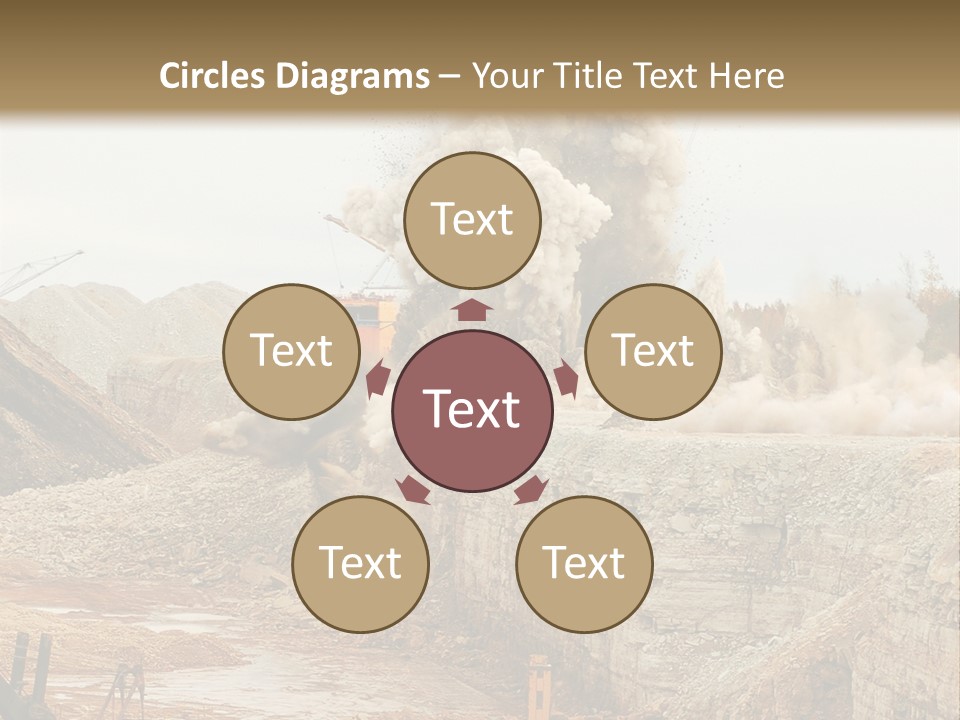 Excavate Oil Environment PowerPoint Template