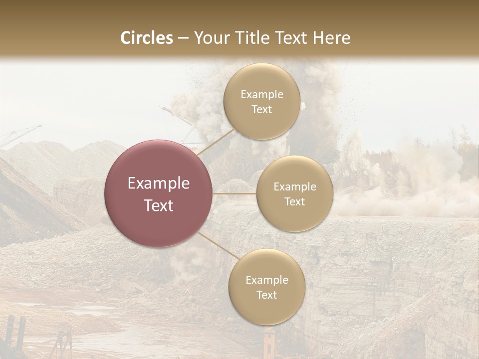 Excavate Oil Environment PowerPoint Template