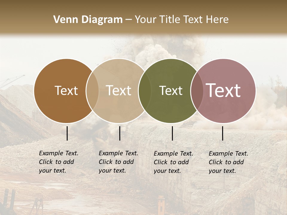 Excavate Oil Environment PowerPoint Template