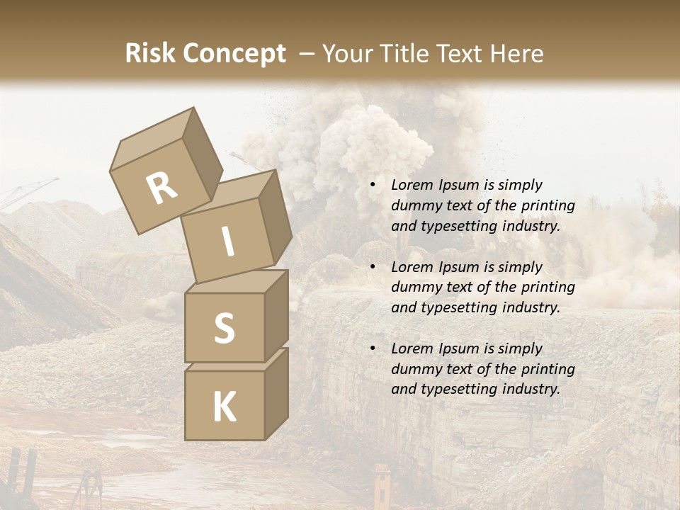 Excavate Oil Environment PowerPoint Template