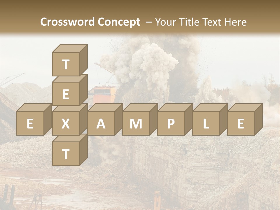 Excavate Oil Environment PowerPoint Template