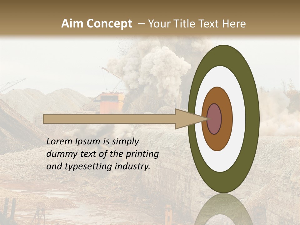 Excavate Oil Environment PowerPoint Template