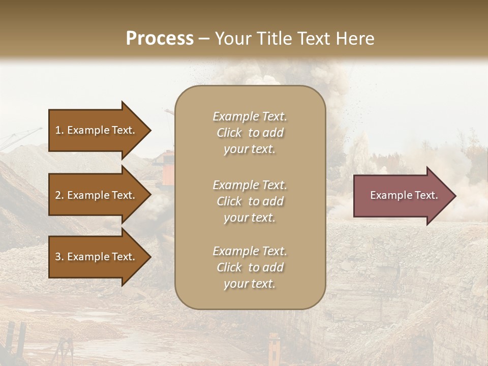 Excavate Oil Environment PowerPoint Template
