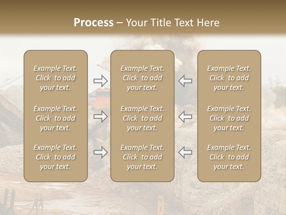 Excavate Oil Environment PowerPoint Template