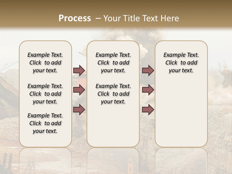 Excavate Oil Environment PowerPoint Template