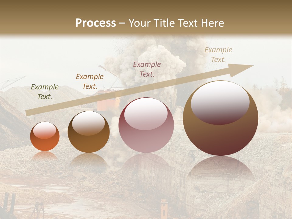 Excavate Oil Environment PowerPoint Template