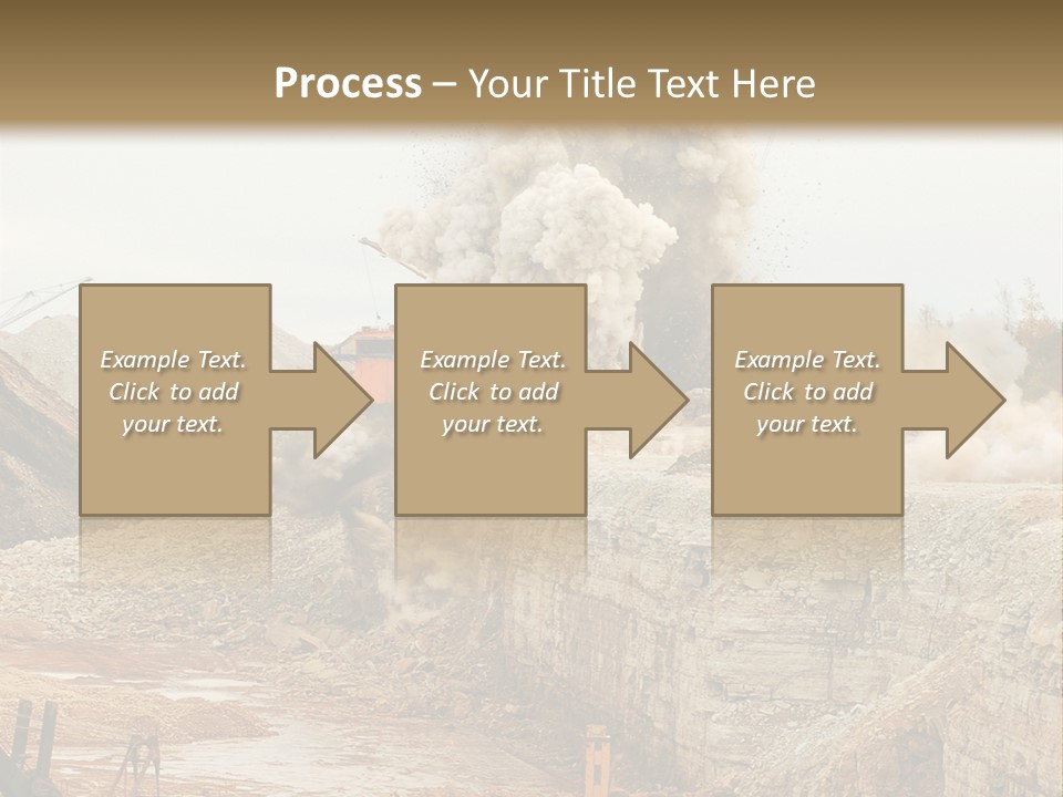 Excavate Oil Environment PowerPoint Template