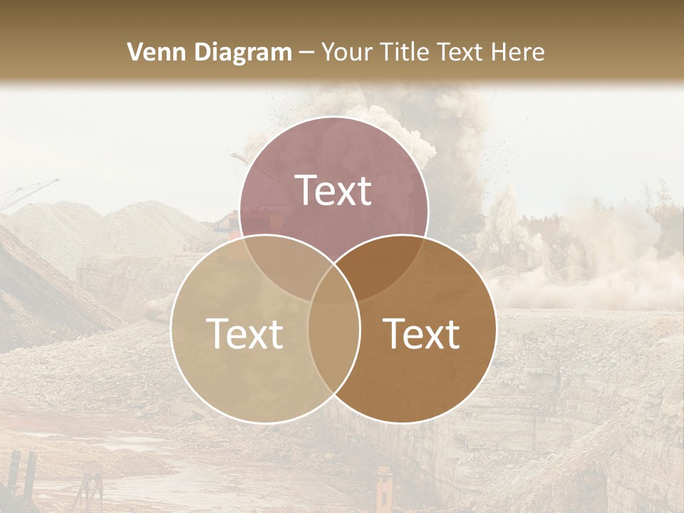 Excavate Oil Environment PowerPoint Template