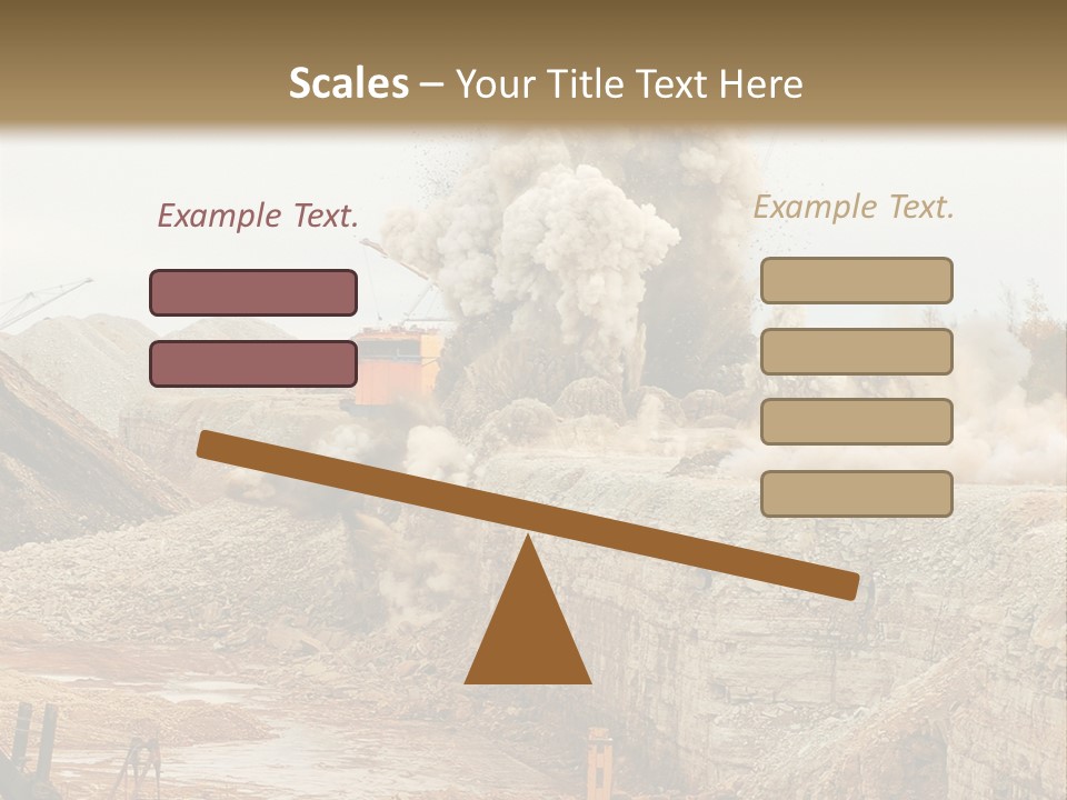 Excavate Oil Environment PowerPoint Template