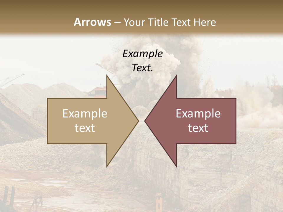 Excavate Oil Environment PowerPoint Template