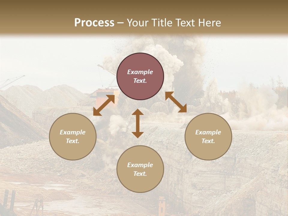 Excavate Oil Environment PowerPoint Template