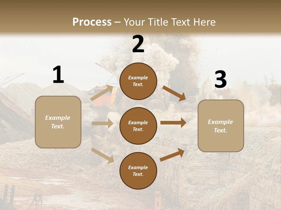 Excavate Oil Environment PowerPoint Template