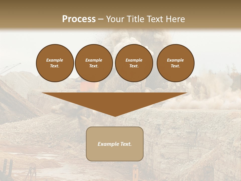 Excavate Oil Environment PowerPoint Template