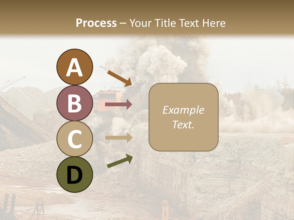 Excavate Oil Environment PowerPoint Template