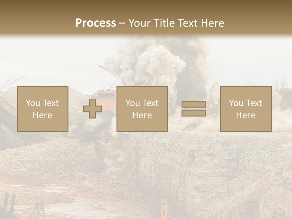 Excavate Oil Environment PowerPoint Template