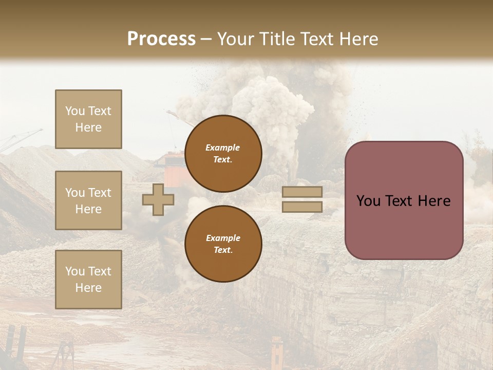 Excavate Oil Environment PowerPoint Template