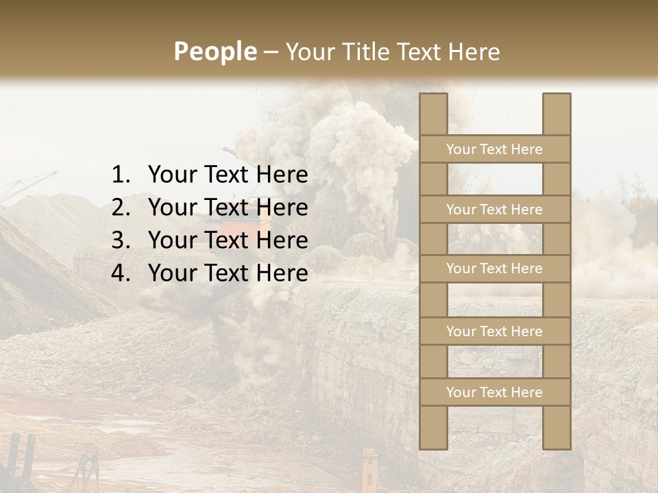 Excavate Oil Environment PowerPoint Template