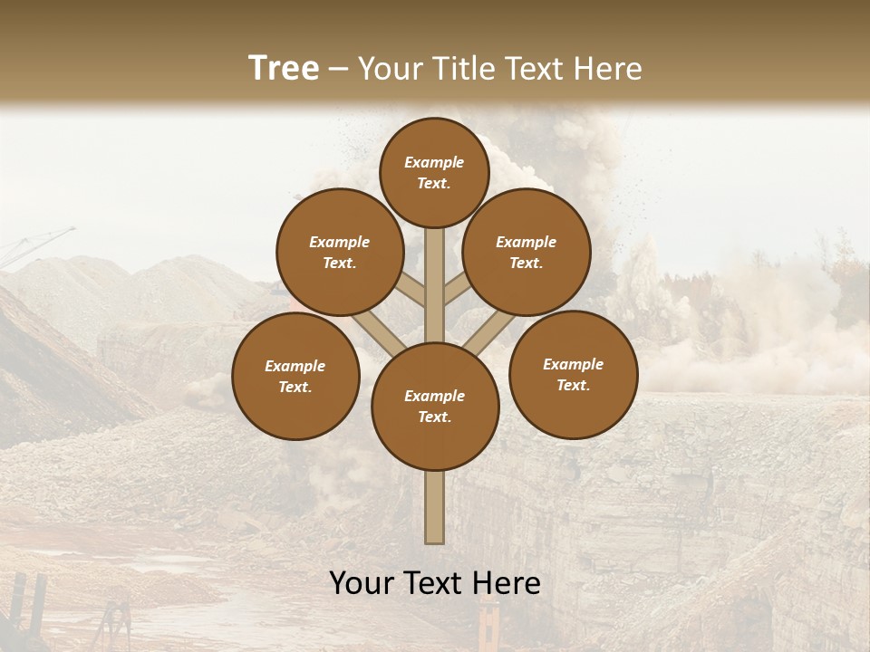 Excavate Oil Environment PowerPoint Template