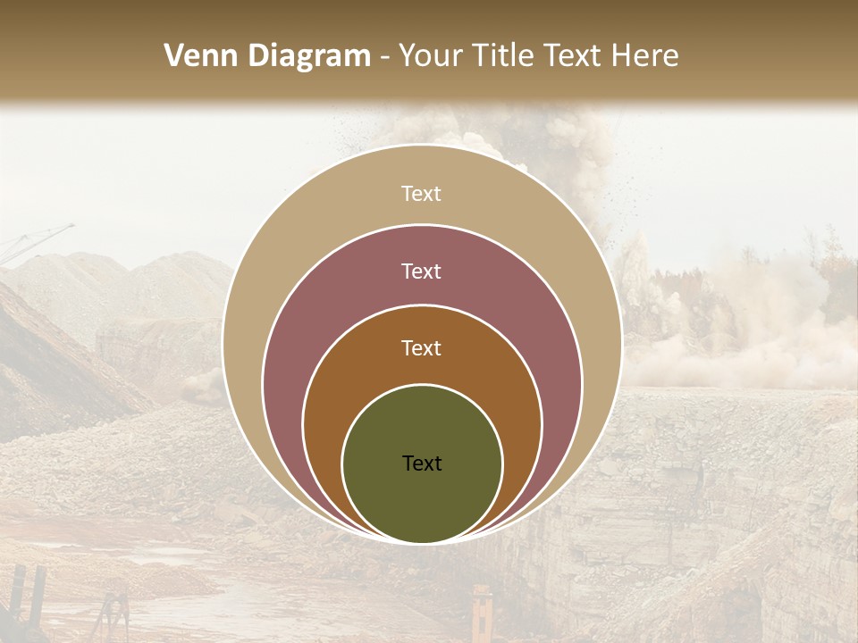 Excavate Oil Environment PowerPoint Template