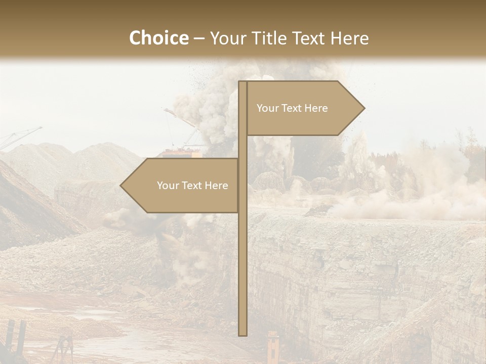 Excavate Oil Environment PowerPoint Template