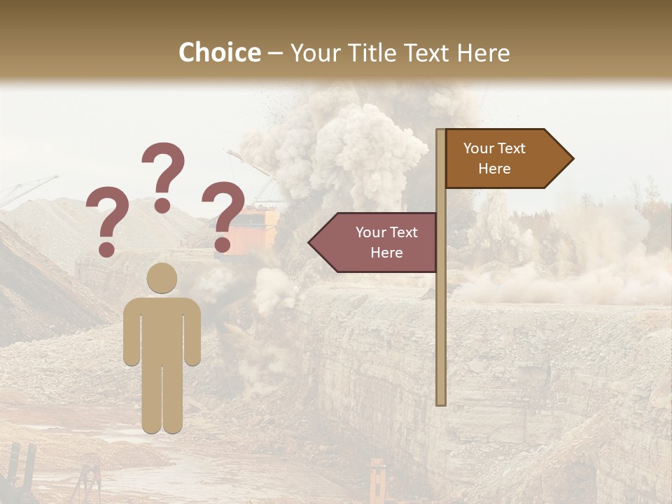 Excavate Oil Environment PowerPoint Template