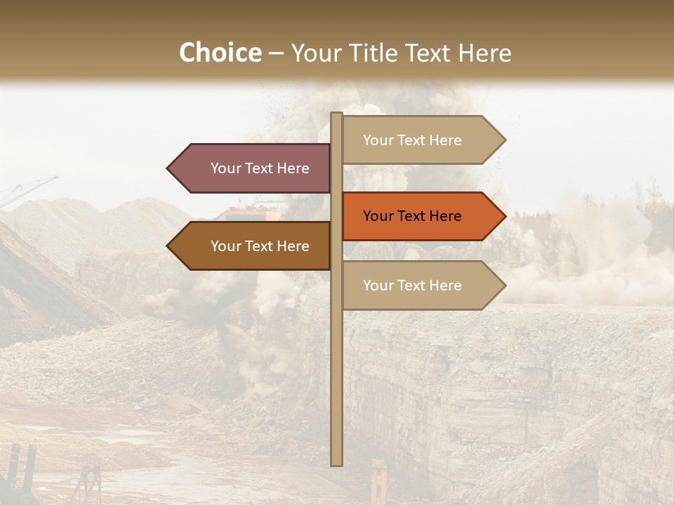 Excavate Oil Environment PowerPoint Template