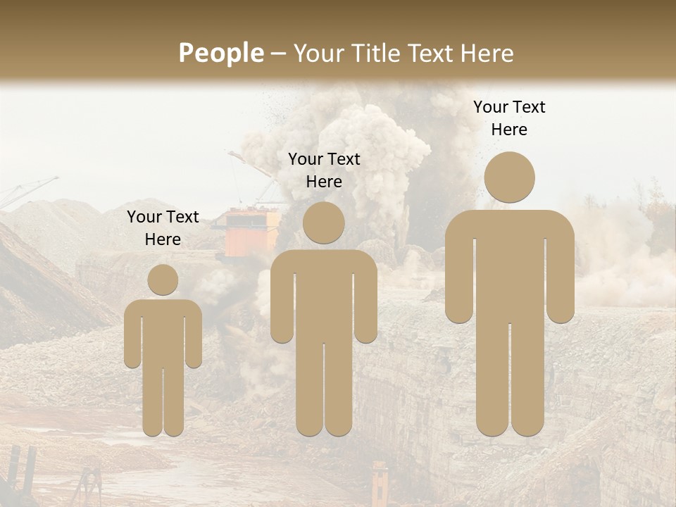 Excavate Oil Environment PowerPoint Template