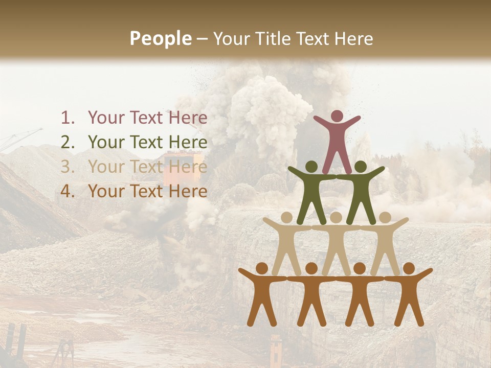 Excavate Oil Environment PowerPoint Template