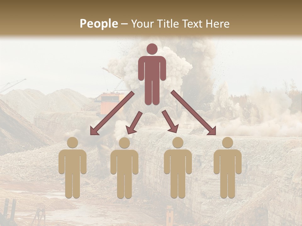 Excavate Oil Environment PowerPoint Template