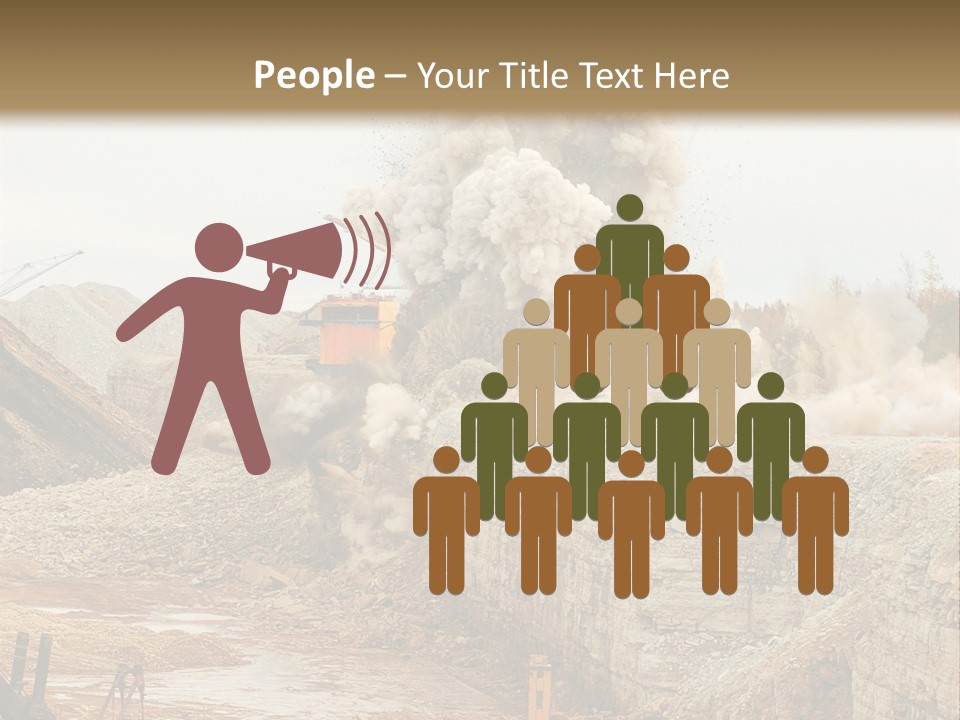 Excavate Oil Environment PowerPoint Template