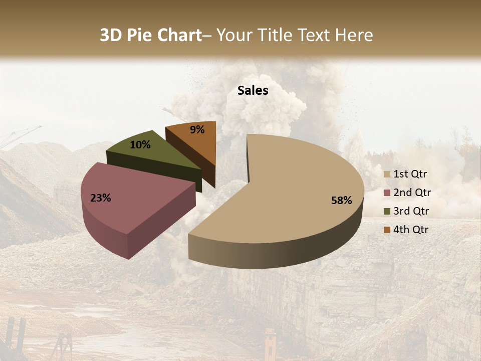 Excavate Oil Environment PowerPoint Template