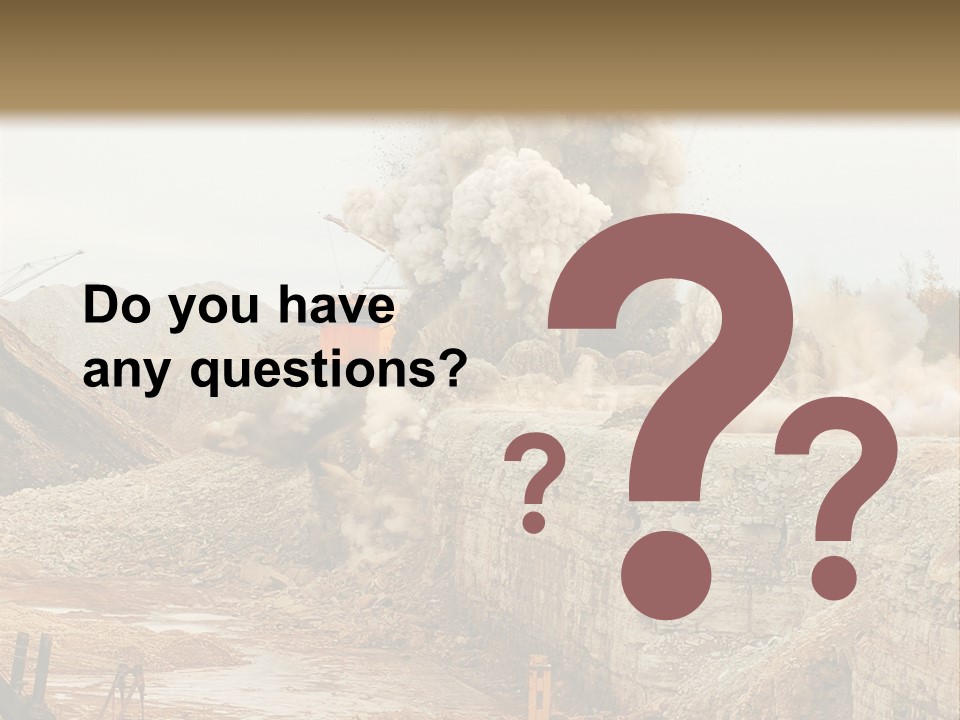 Excavate Oil Environment PowerPoint Template