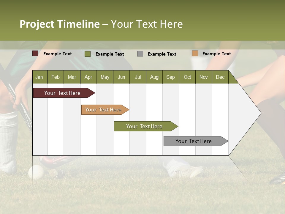 Battle Determined Women Field Hockey PowerPoint Template