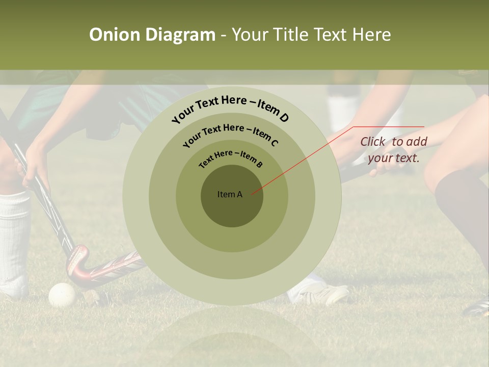 Battle Determined Women Field Hockey PowerPoint Template