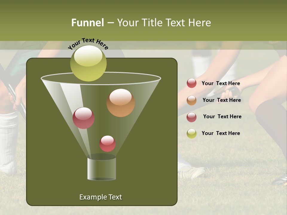 Battle Determined Women Field Hockey PowerPoint Template