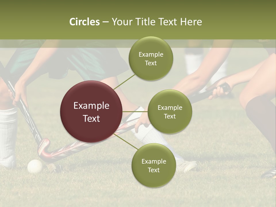 Battle Determined Women Field Hockey PowerPoint Template