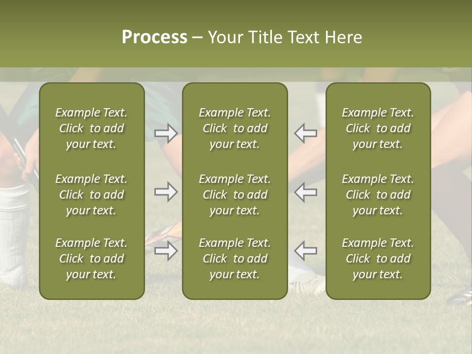 Battle Determined Women Field Hockey PowerPoint Template