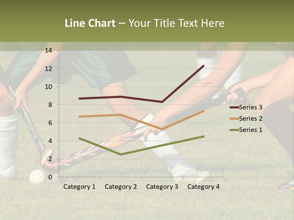Battle Determined Women Field Hockey PowerPoint Template