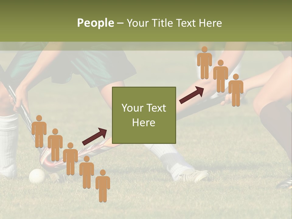 Battle Determined Women Field Hockey PowerPoint Template