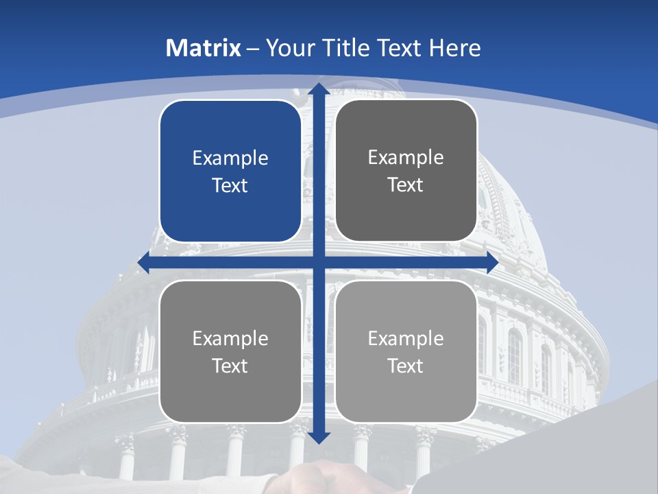 Congress Partnership Building PowerPoint Template
