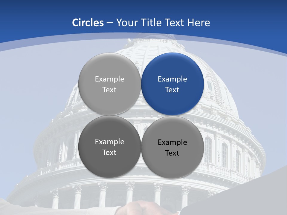 Congress Partnership Building PowerPoint Template