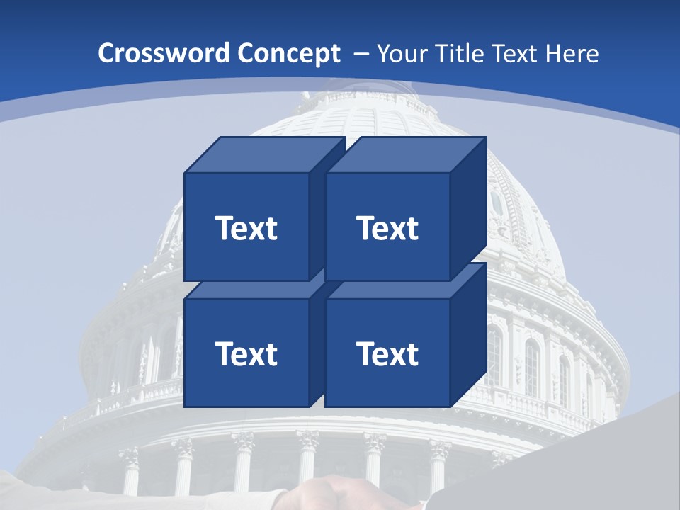Congress Partnership Building PowerPoint Template