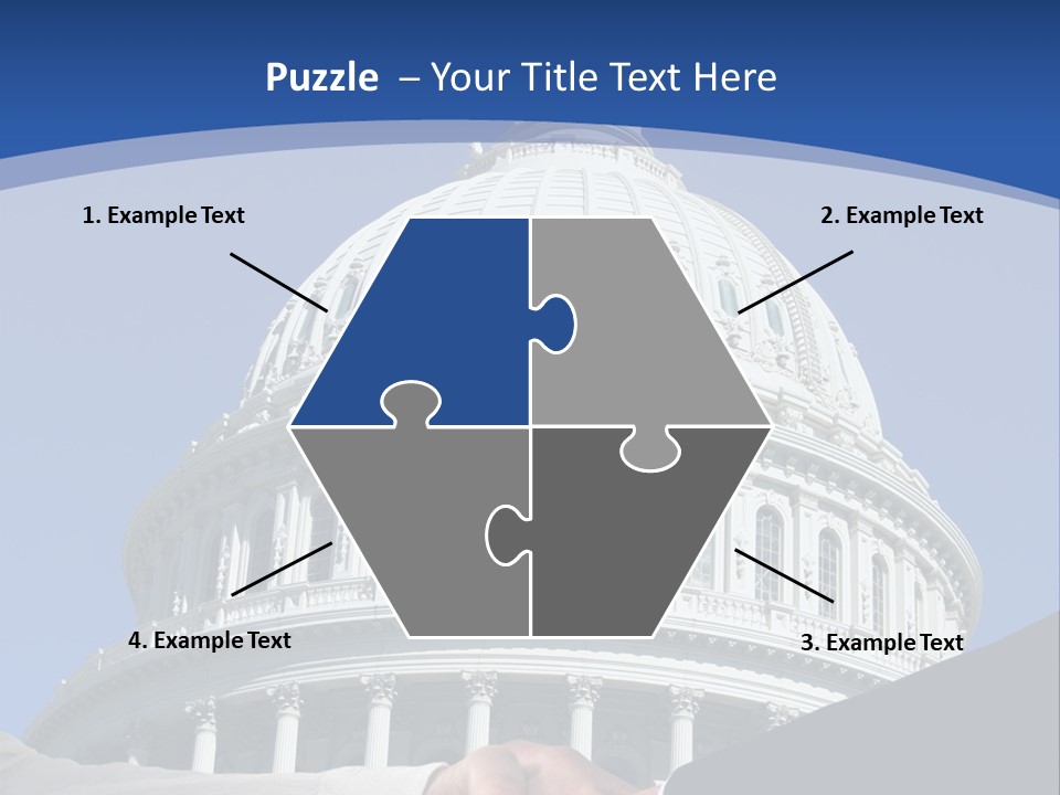 Congress Partnership Building PowerPoint Template