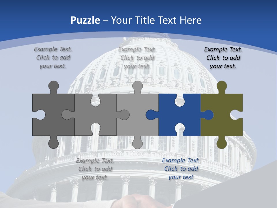 Congress Partnership Building PowerPoint Template