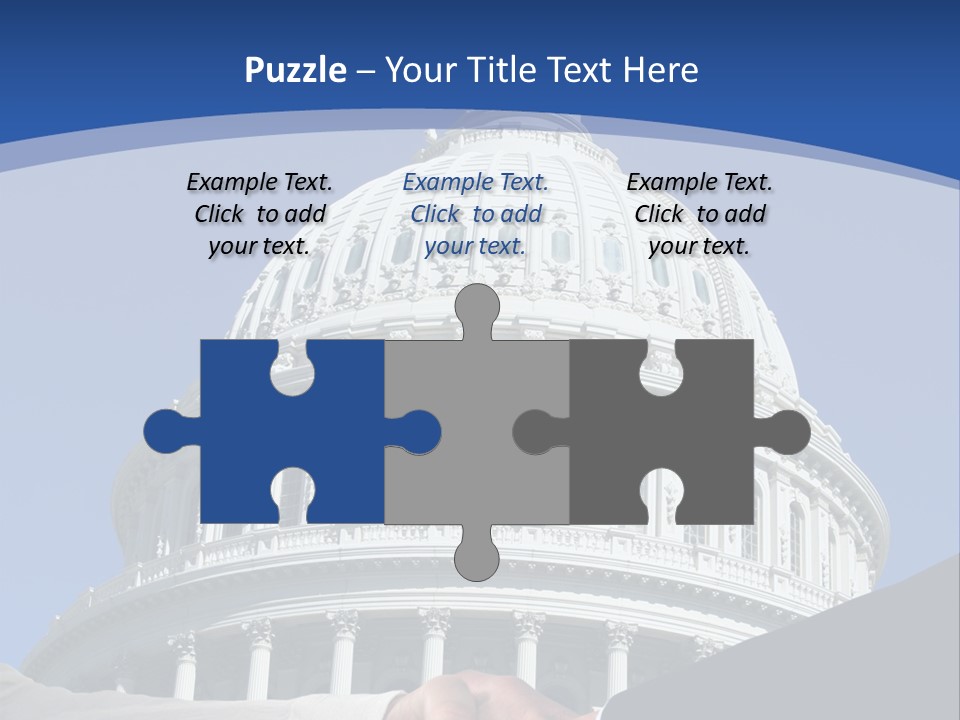 Congress Partnership Building PowerPoint Template